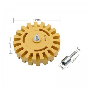 Roda de Borracha Preço Fábrico Eraser Roda com Adaptador de Perfuração Kit Decal Pinstriper Removedor de Sticker